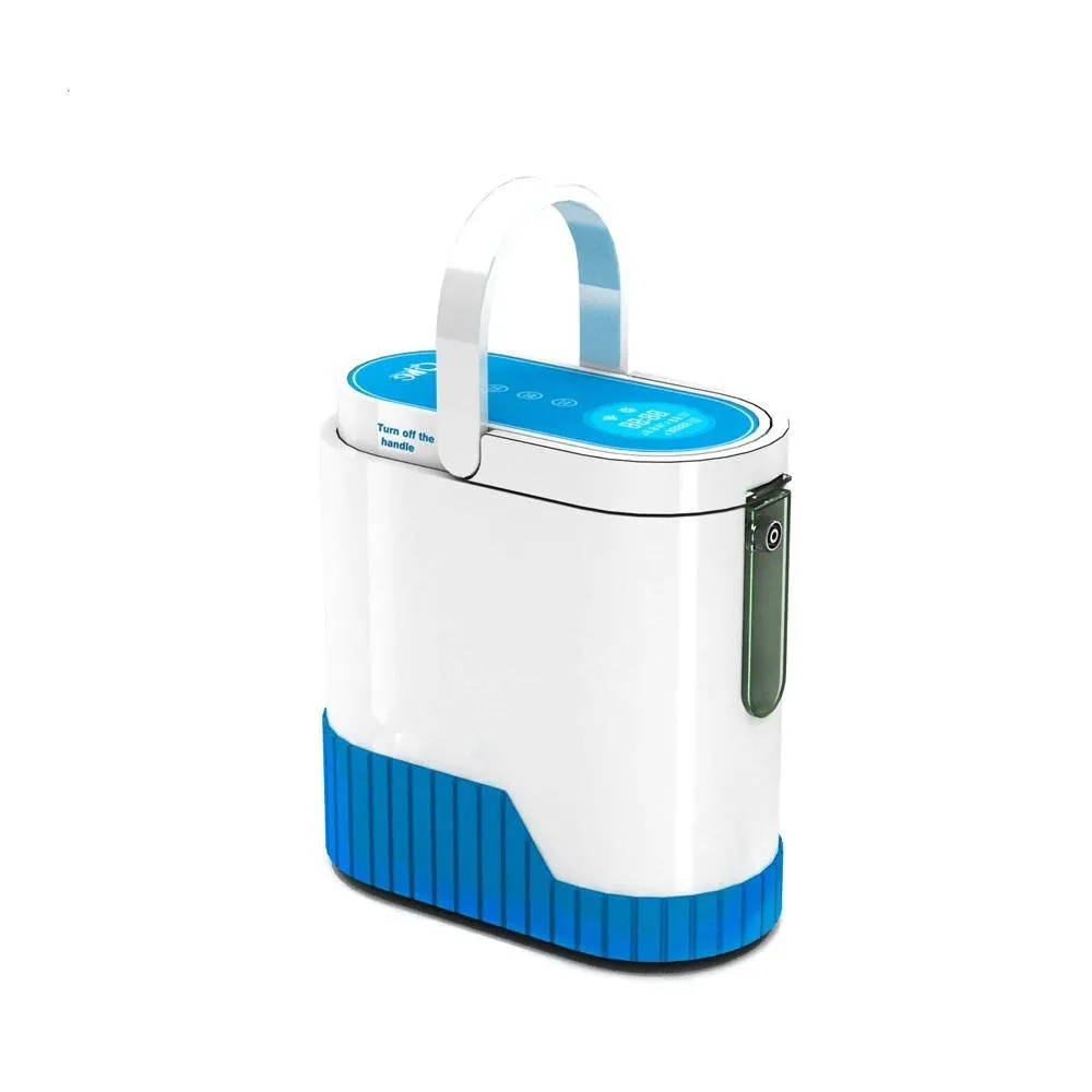 1-5L/Min 24hours continuous Portable Oxygen Concentrator With Battery With Trolley for Home Car Power Use