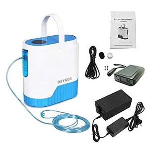 1-5L/Min 24hours continuous Portable Oxygen Concentrator With Battery With Trolley for Home Car Power Use