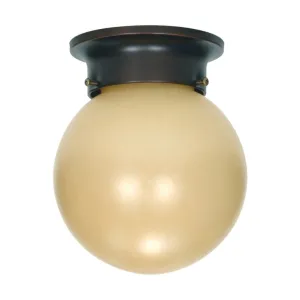 1 LIGHT 6" FLUSH BALL
