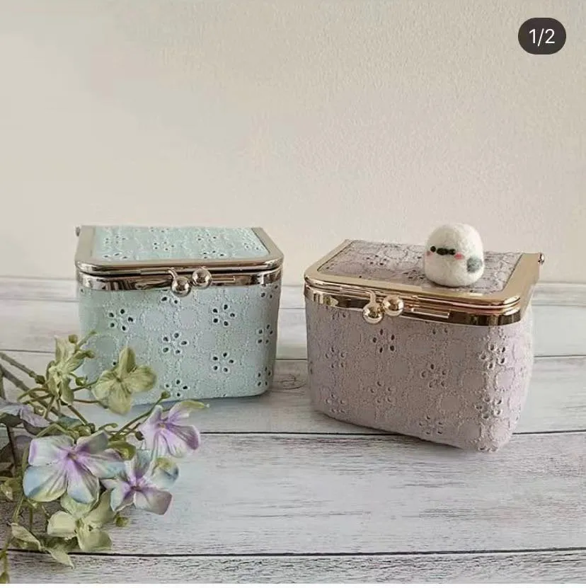 10cm (4.1") Box Bag Purse Frame Side Opening Glue-In Style Pick Color