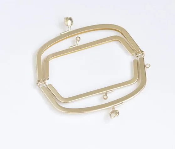 13.5cm (5") Double Pocket Purse Frame Bag Hanger Glue-in Style Pick Color