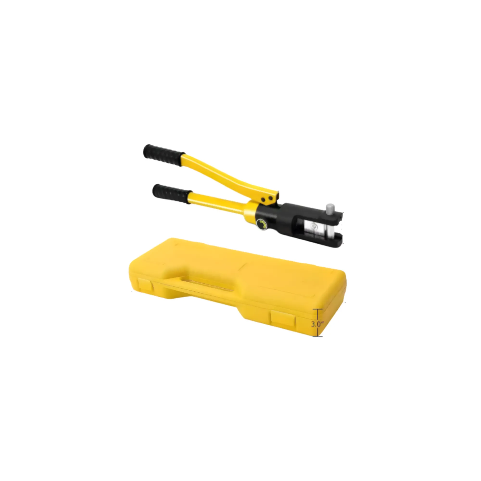 22-Piece 11 Ton Hydraulic Wire & Cable Crimping Tool Set with Carry Case