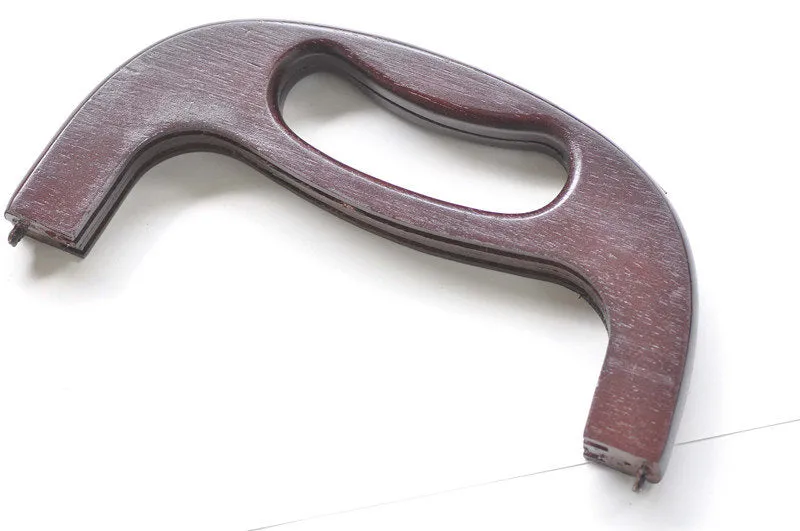 25cm ( 10") Retro Purse Frame / Large Wood Handle Purse Frame With Screws Pick Size