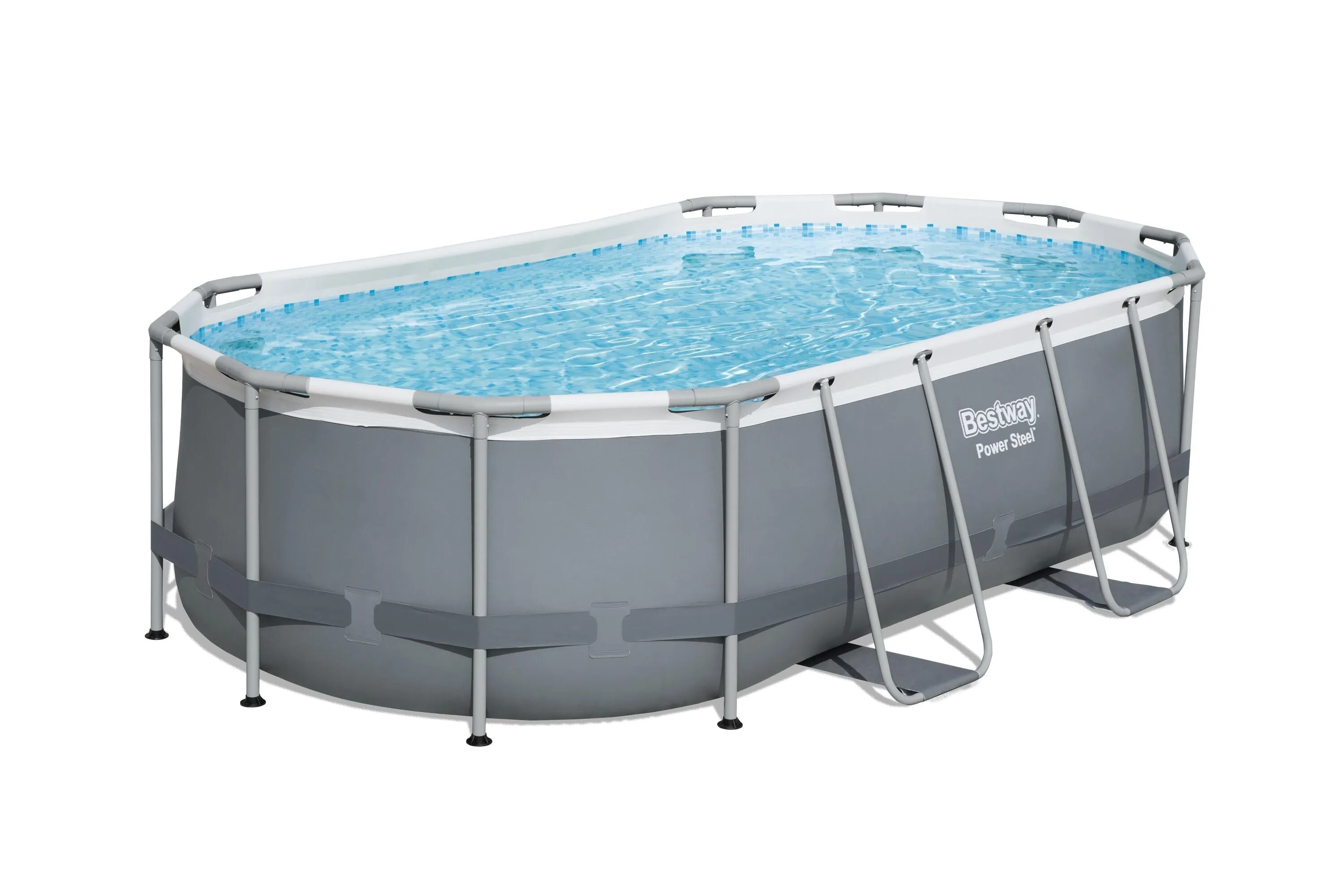 56620 Power Steel® 14' x 8'2" x 39.5"/4.27m x 2.50m x 1.00m Oval Pool Set