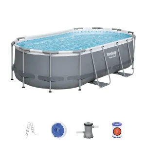 56620 Power Steel® 14' x 8'2" x 39.5"/4.27m x 2.50m x 1.00m Oval Pool Set
