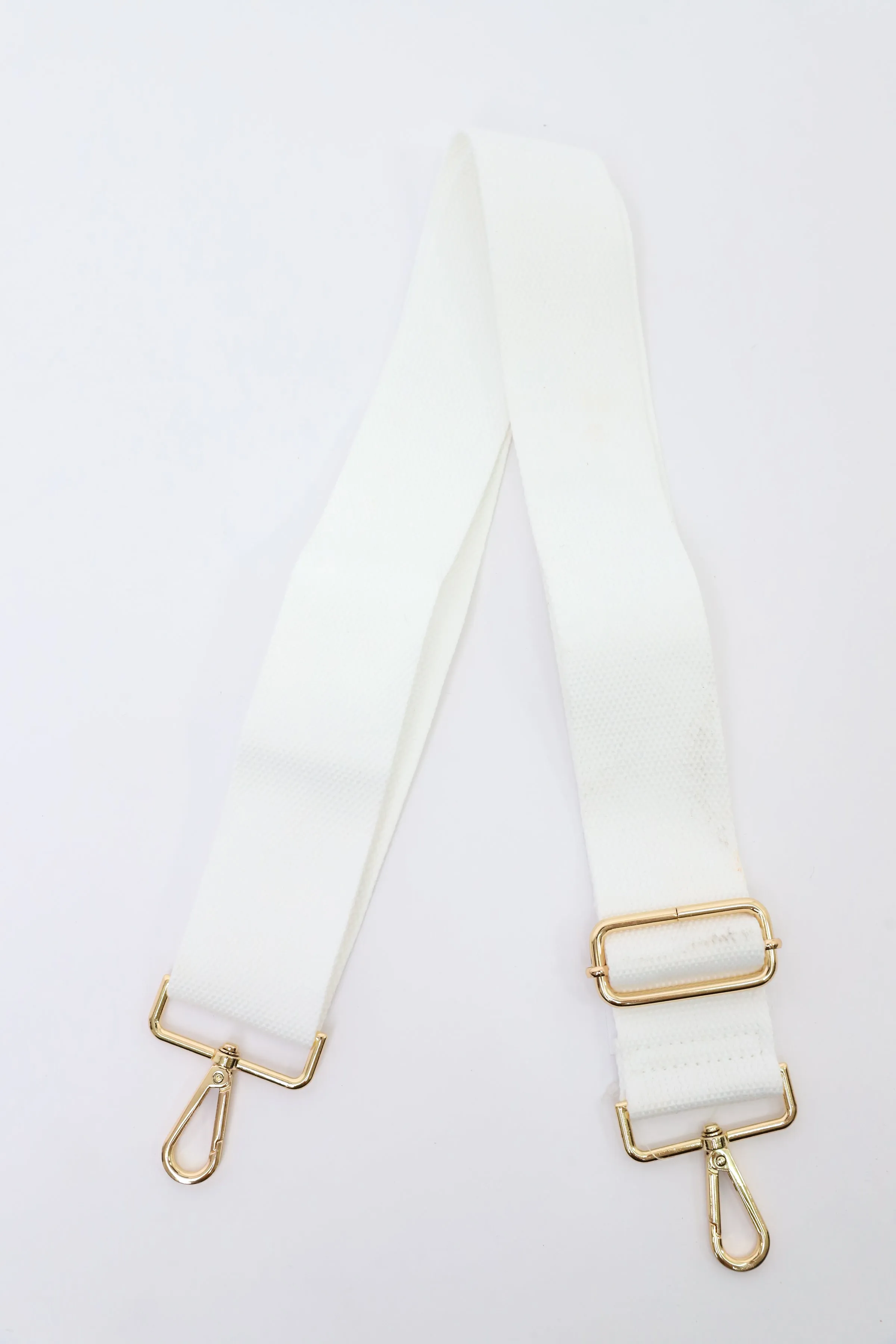 9 Solid Light White Bag Strap
