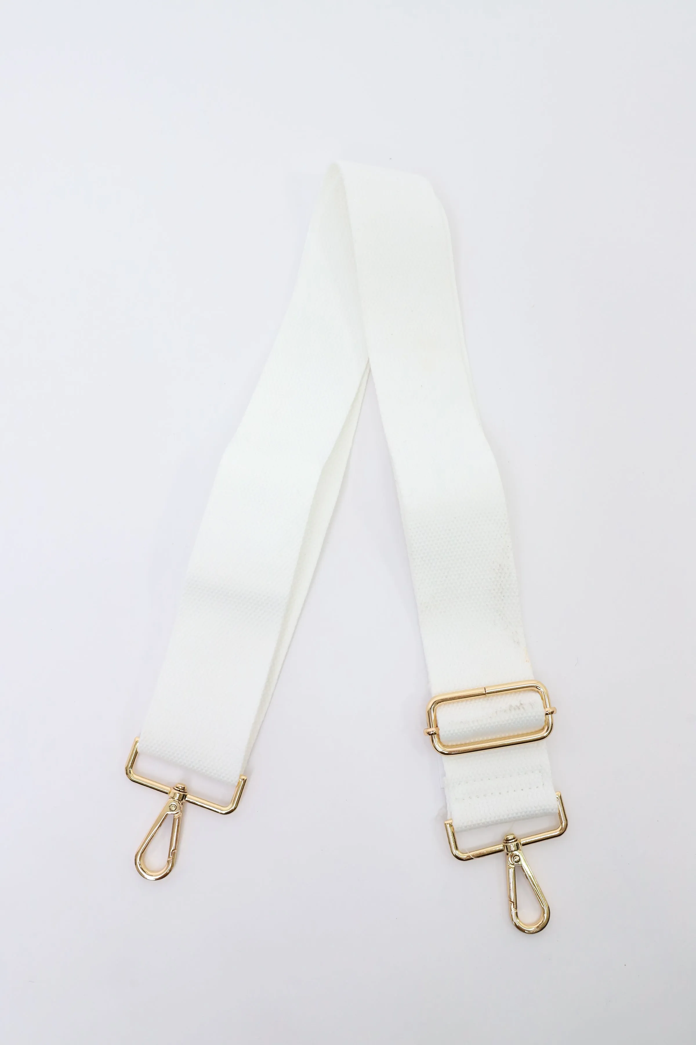 9 Solid Light White Bag Strap