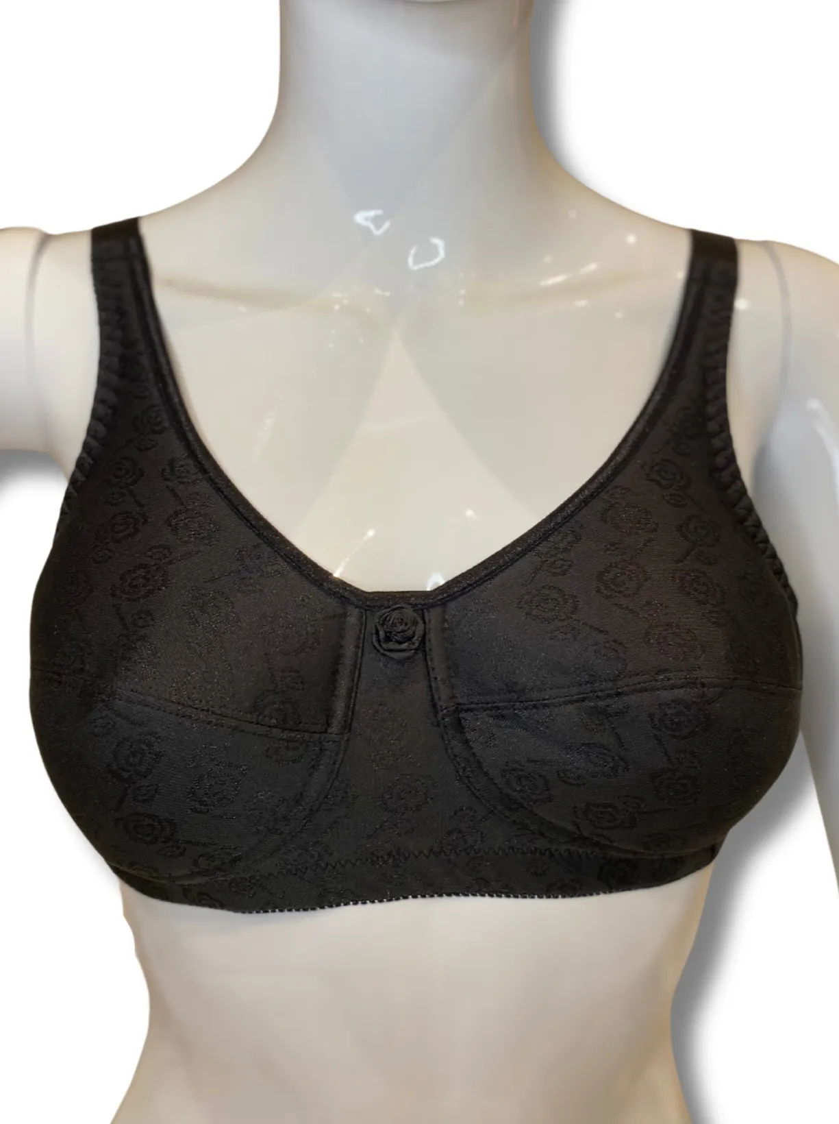 ABC Rose Contour Mastectomy Bra - Black