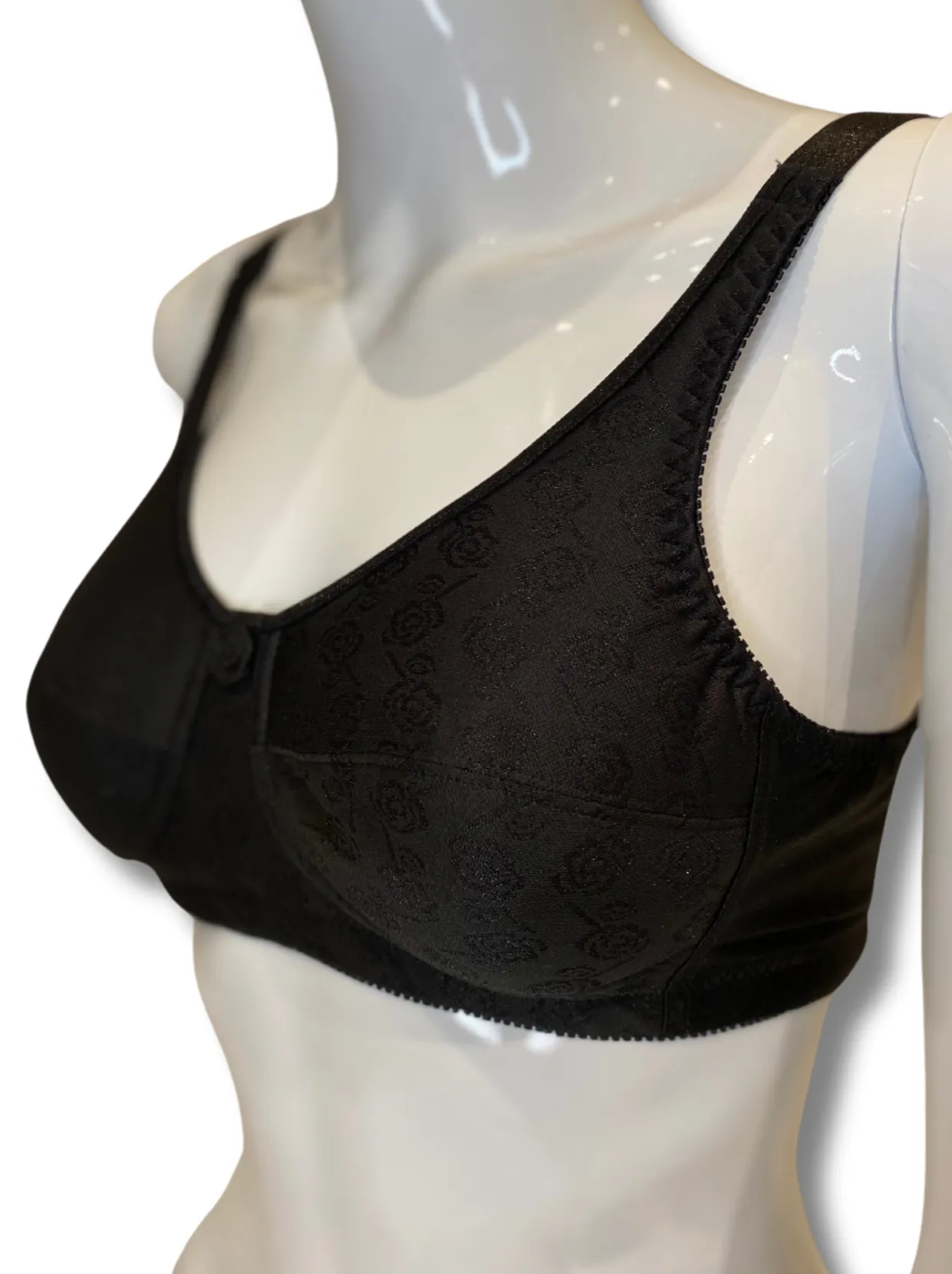 ABC Rose Contour Mastectomy Bra - Black