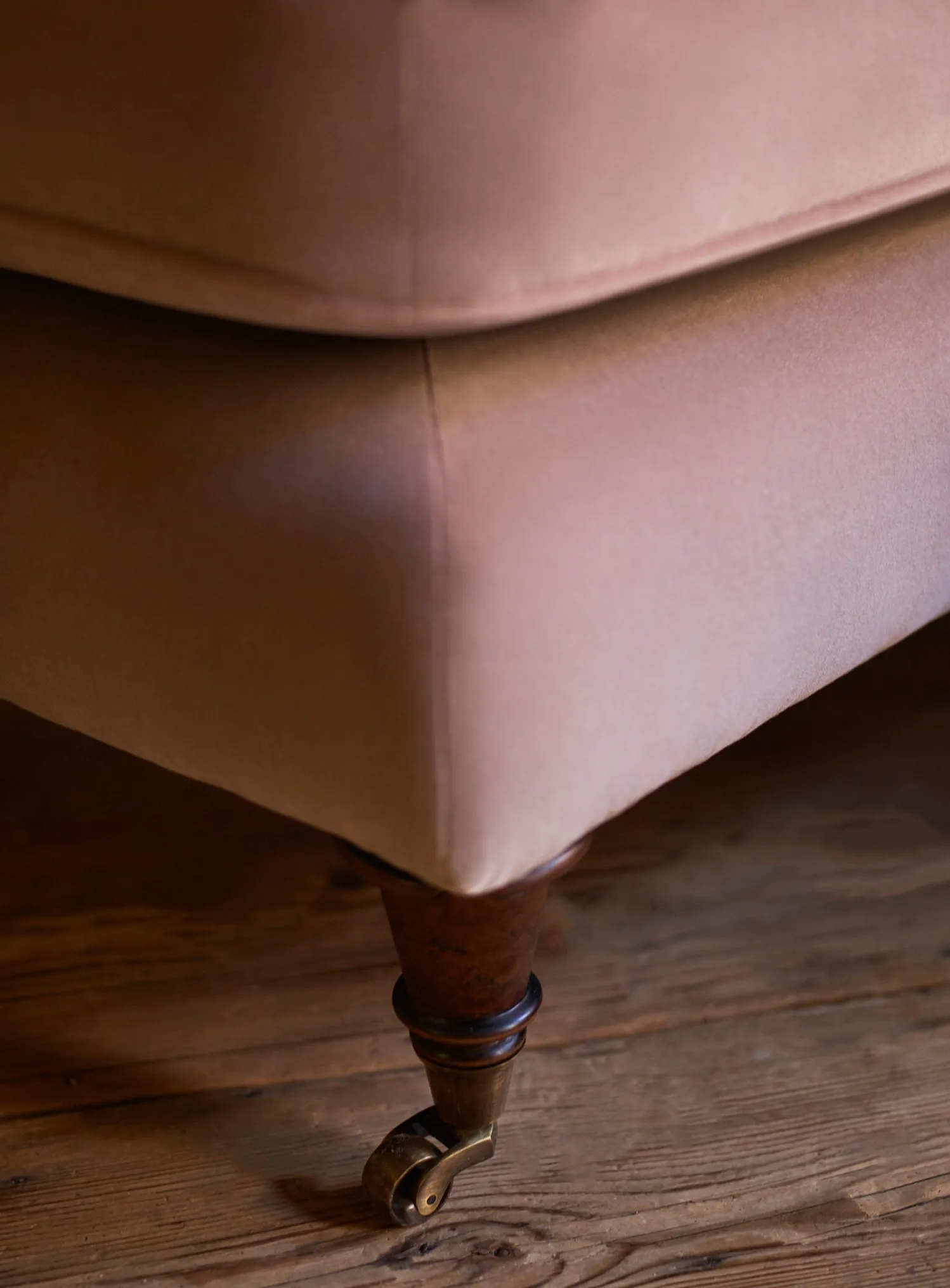 Abington Footstool, Heritage Mole Stripe