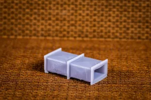 Air conditioner duct 2 section 24L 12w 8h - HO Scale