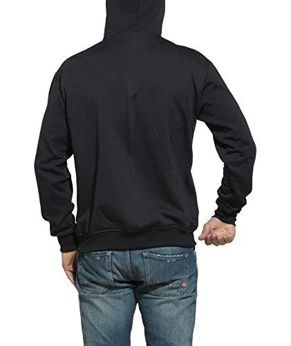 Alan Jones Solid Zipper Hooded Sweatshirt