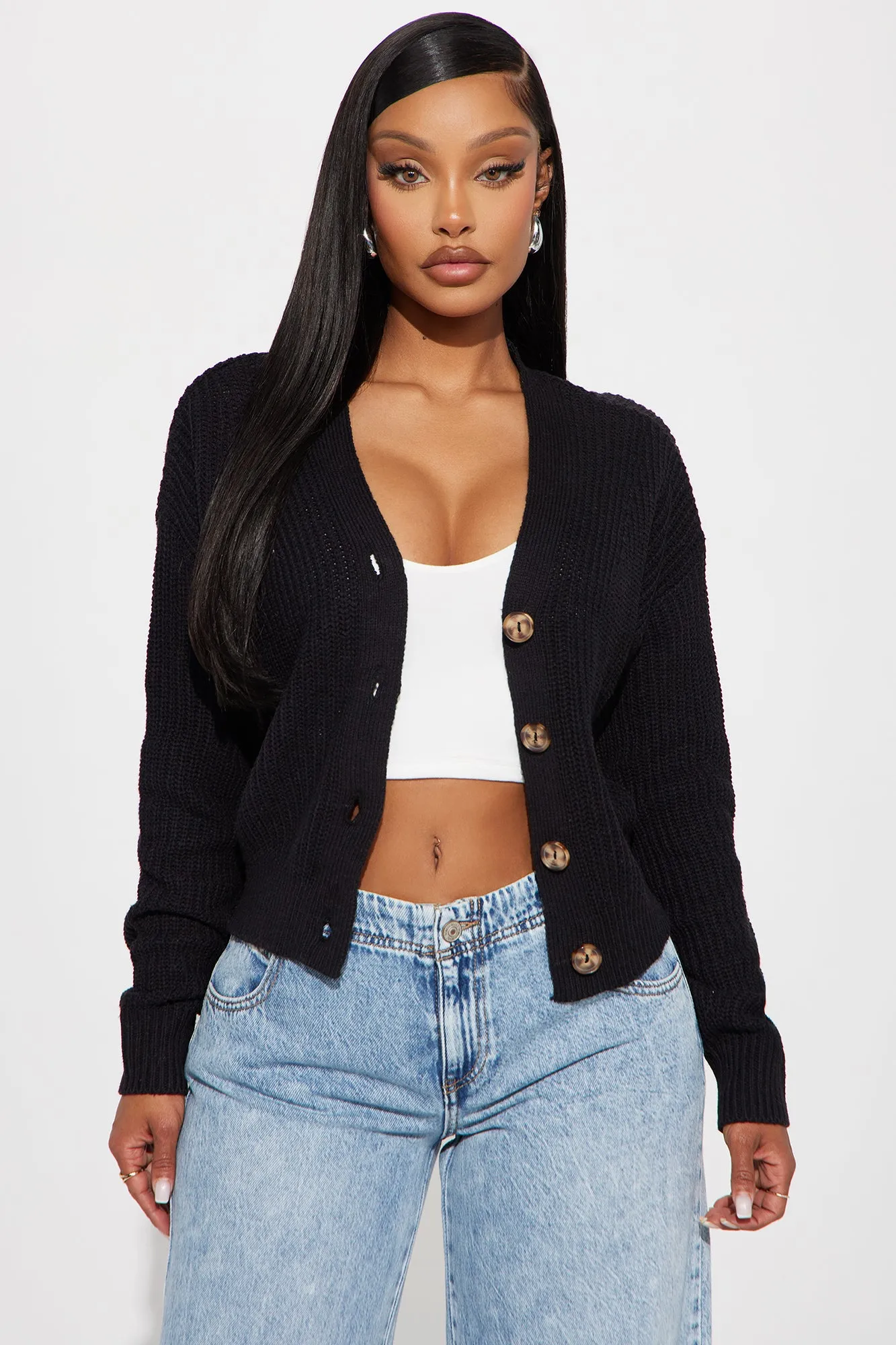 All About The Details Cardigan - Black