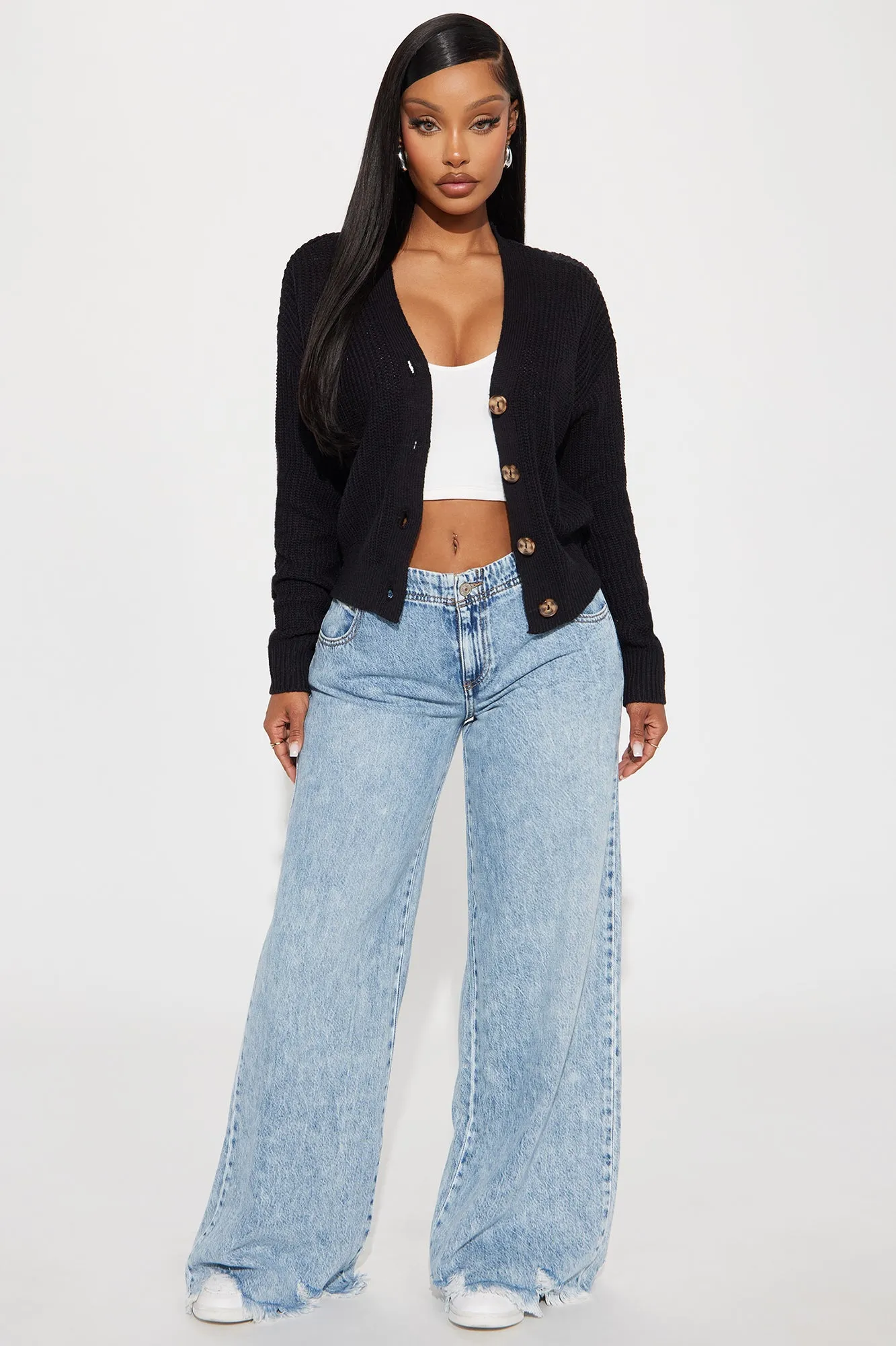 All About The Details Cardigan - Black