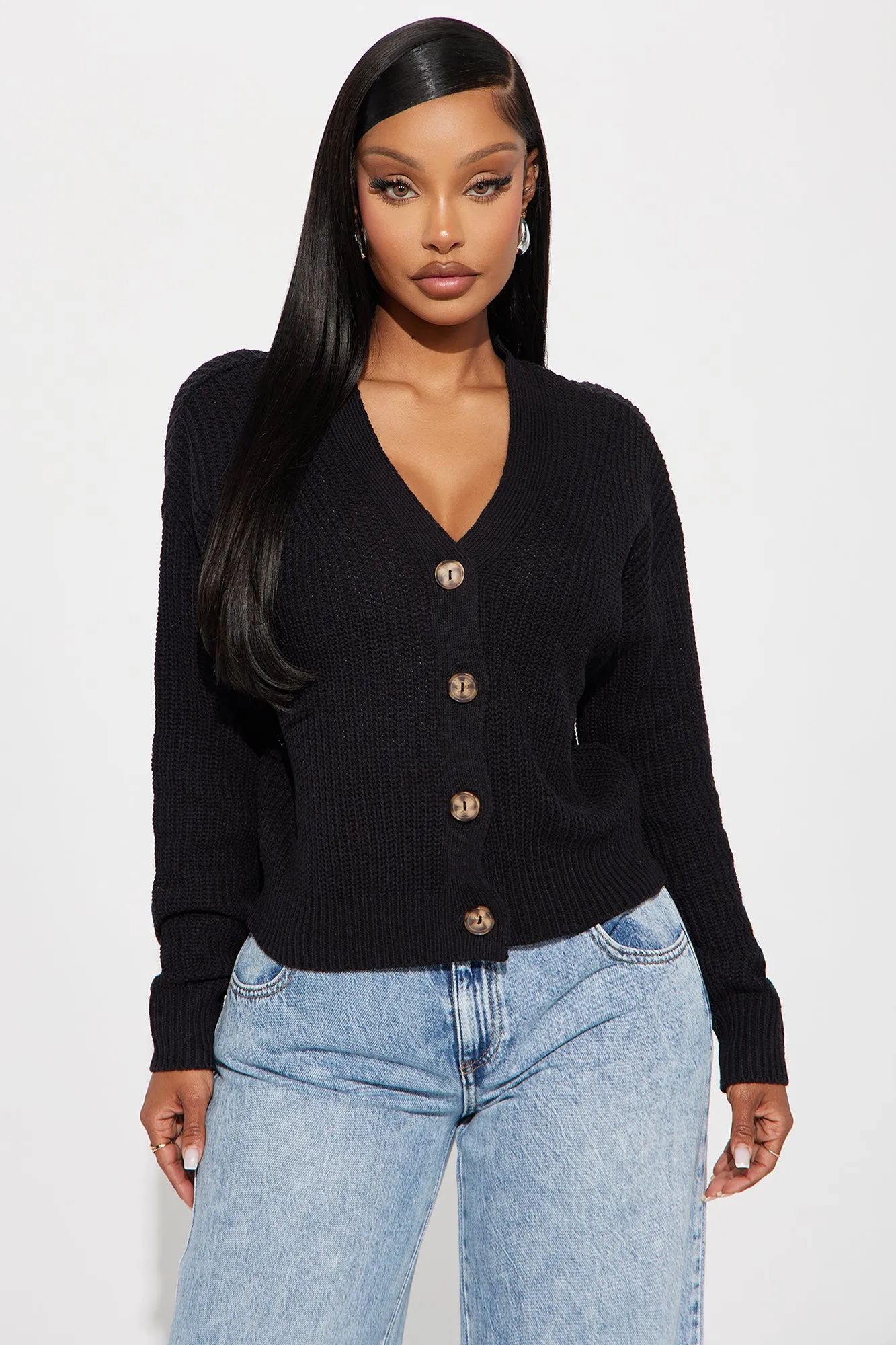 All About The Details Cardigan - Black