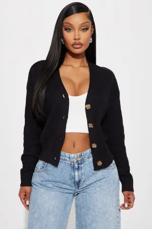 All About The Details Cardigan - Black