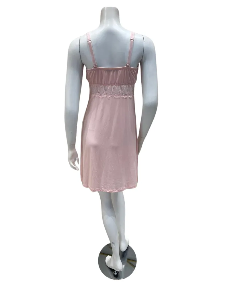 ALLSW2722 Pink Lilly Allure Curvy Modal Chemise
