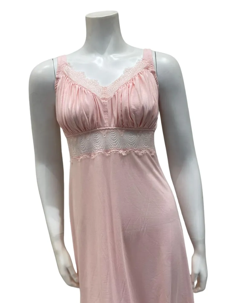 ALLSW2722 Pink Lilly Allure Curvy Modal Chemise