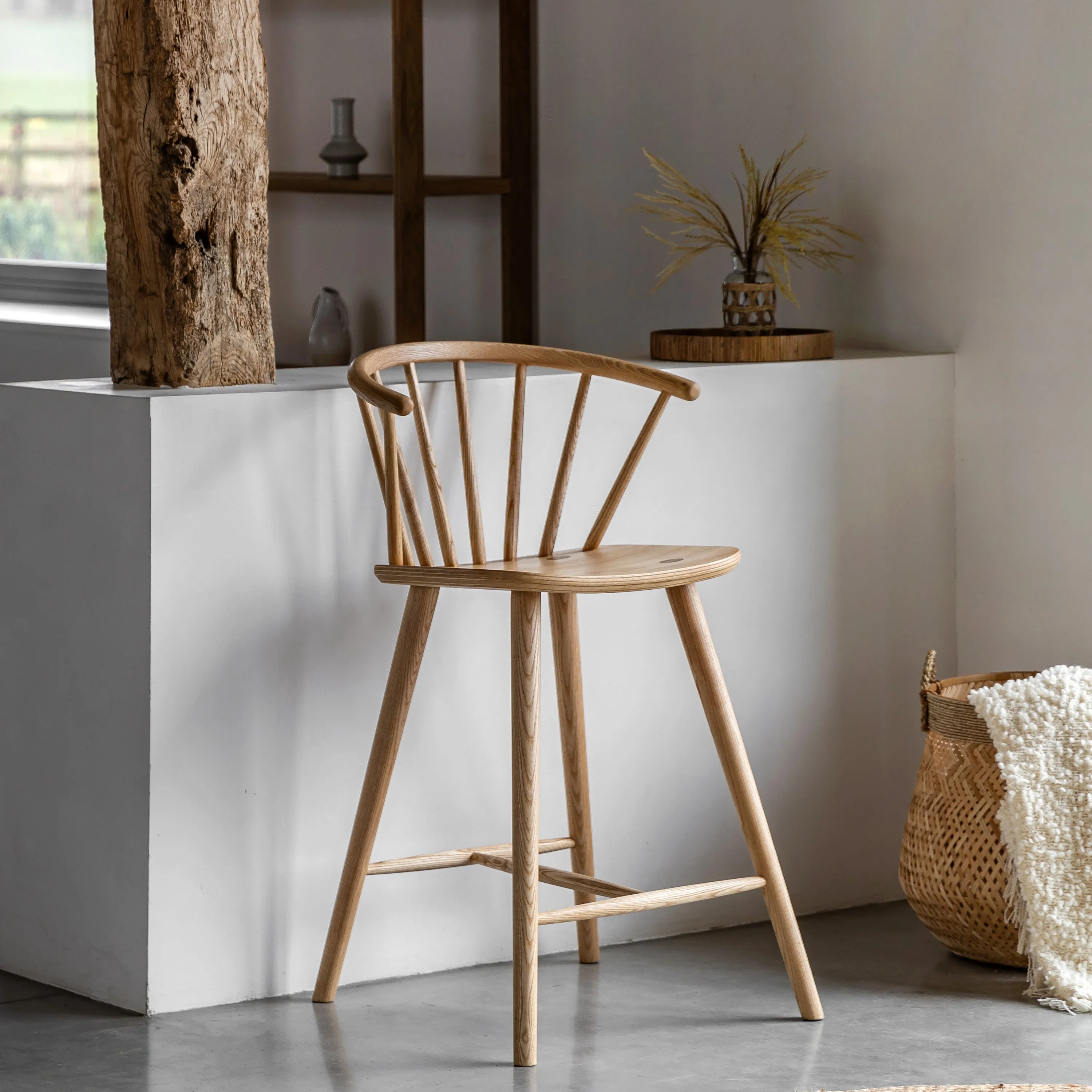 Amos Craft Barstool Natural