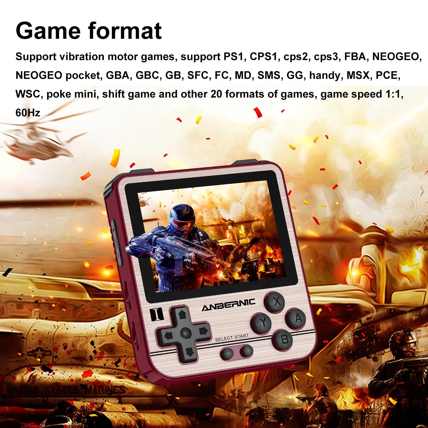 ANBERNIC 280V RG280V Retro Game Console Open Sourse System 5000 Games PS1 Player Portable Pocket RG280V Handheld Game Console