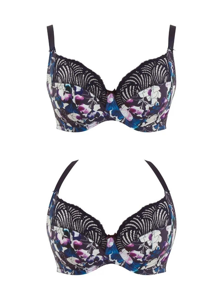 Arianna Full Cup Bra - Damson Floral