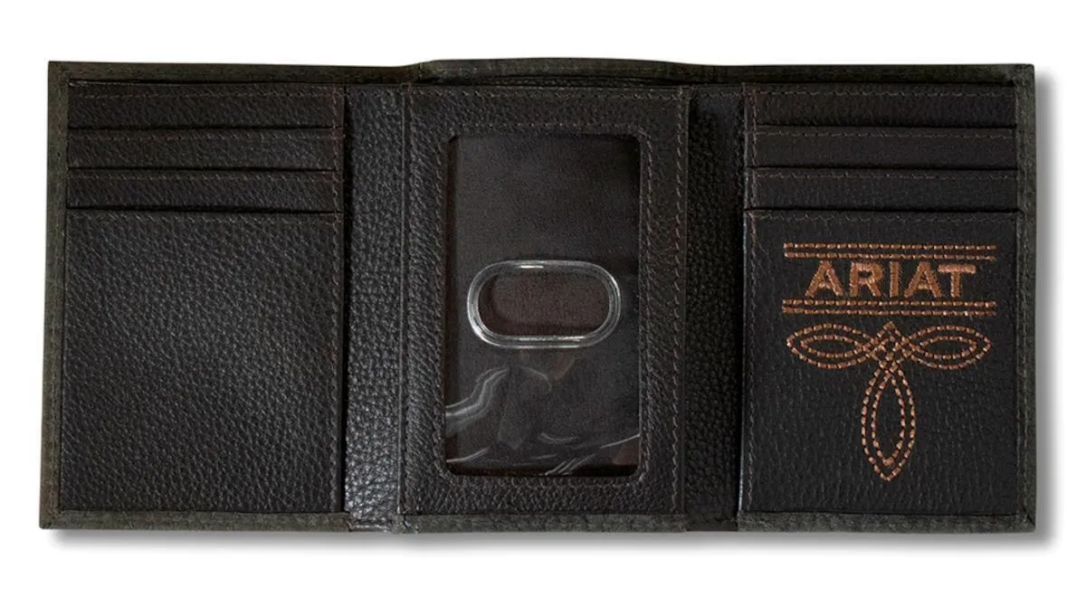 Ariat Western TriFold Leather Wallet A3556401