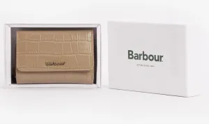 Barbour Womens Leather French Purse Honey