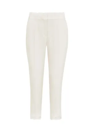 BEIGE PANTS WITH LACE DETAILS