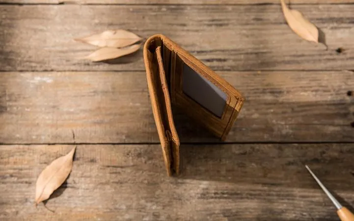 Bifold long wallet Mens long Wallet Dark Brown Leather Wallet Bifold Long Wallets for Men