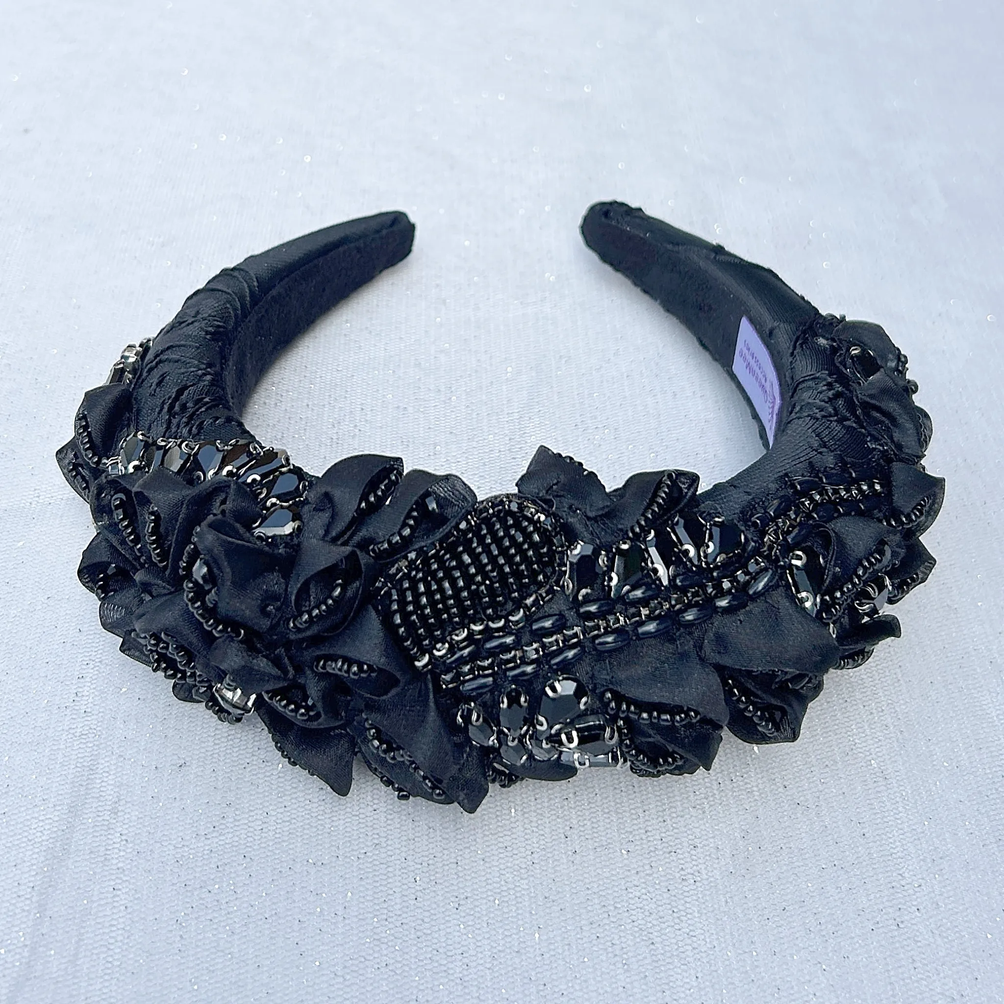 Black Headpiece Races Headpiece Wedding Headpiece Black Crown Headpiece