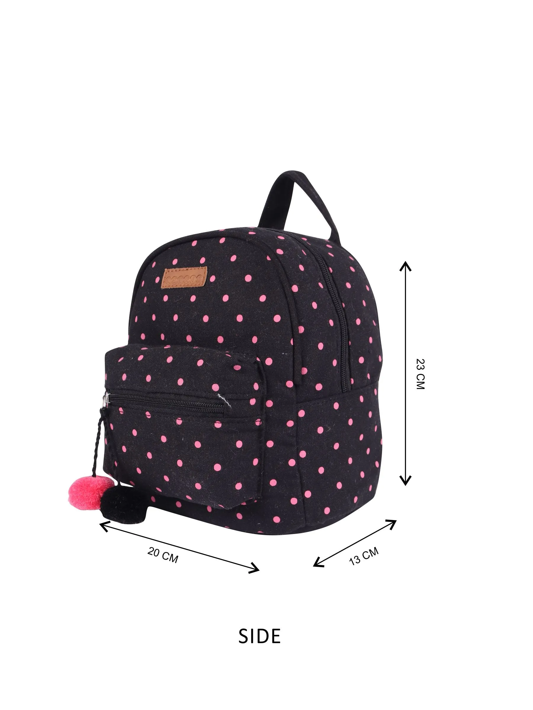 Black Womens / Kids Backpack Small Size
