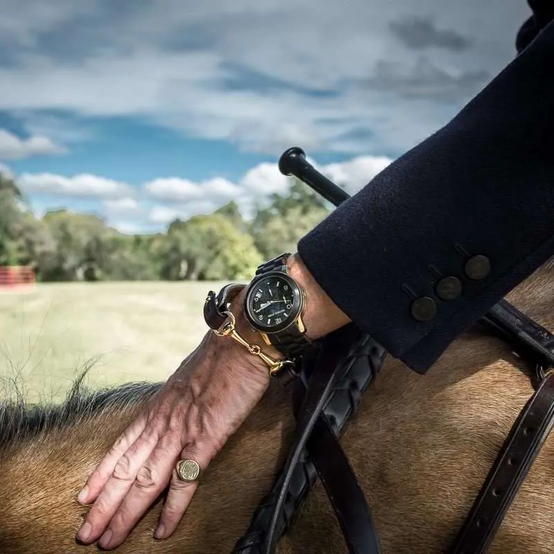 Blue Horse Bit Bracelet