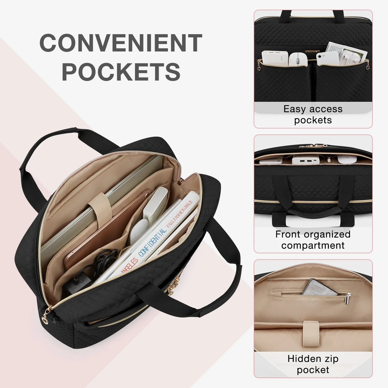 Bonchemin 15.6'' Laptop Case for Women