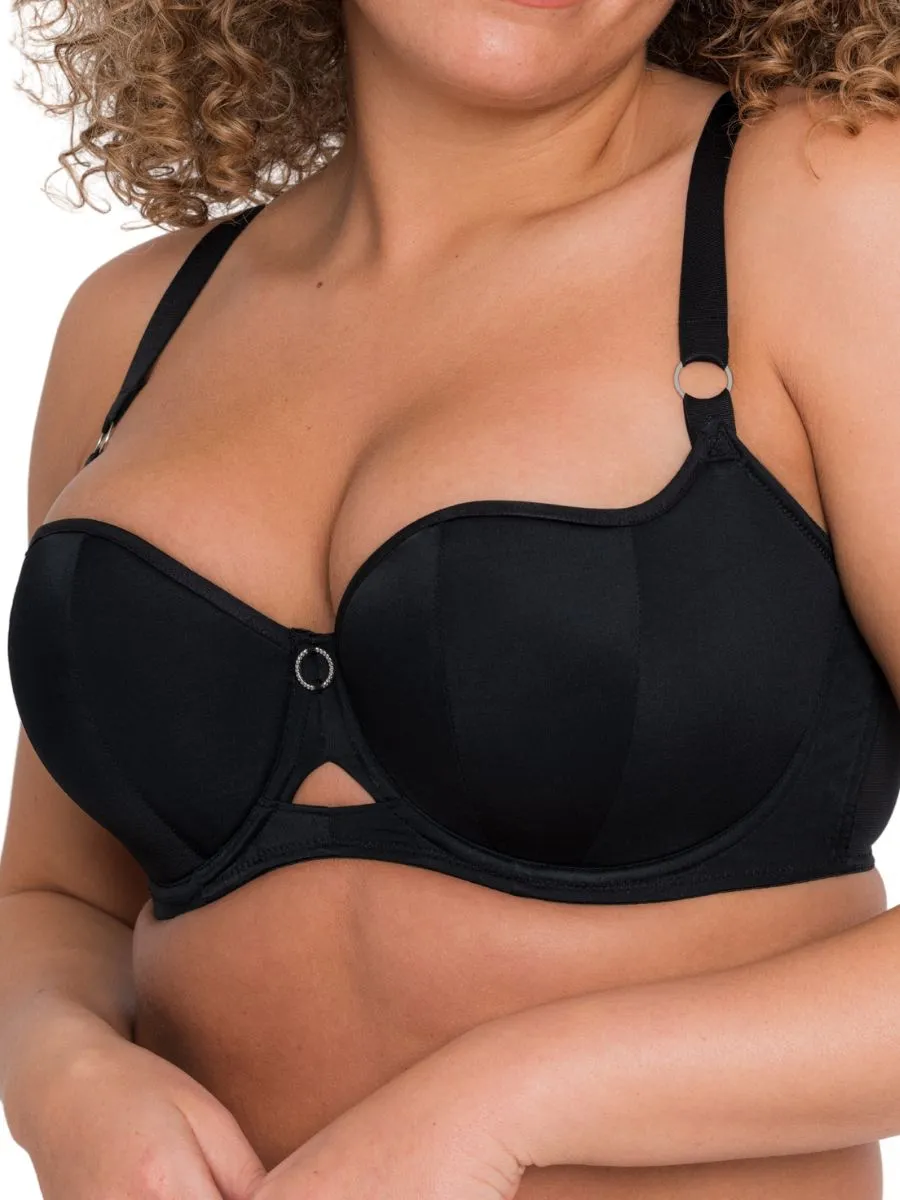 Boost Me Up Balcony Bra - Black