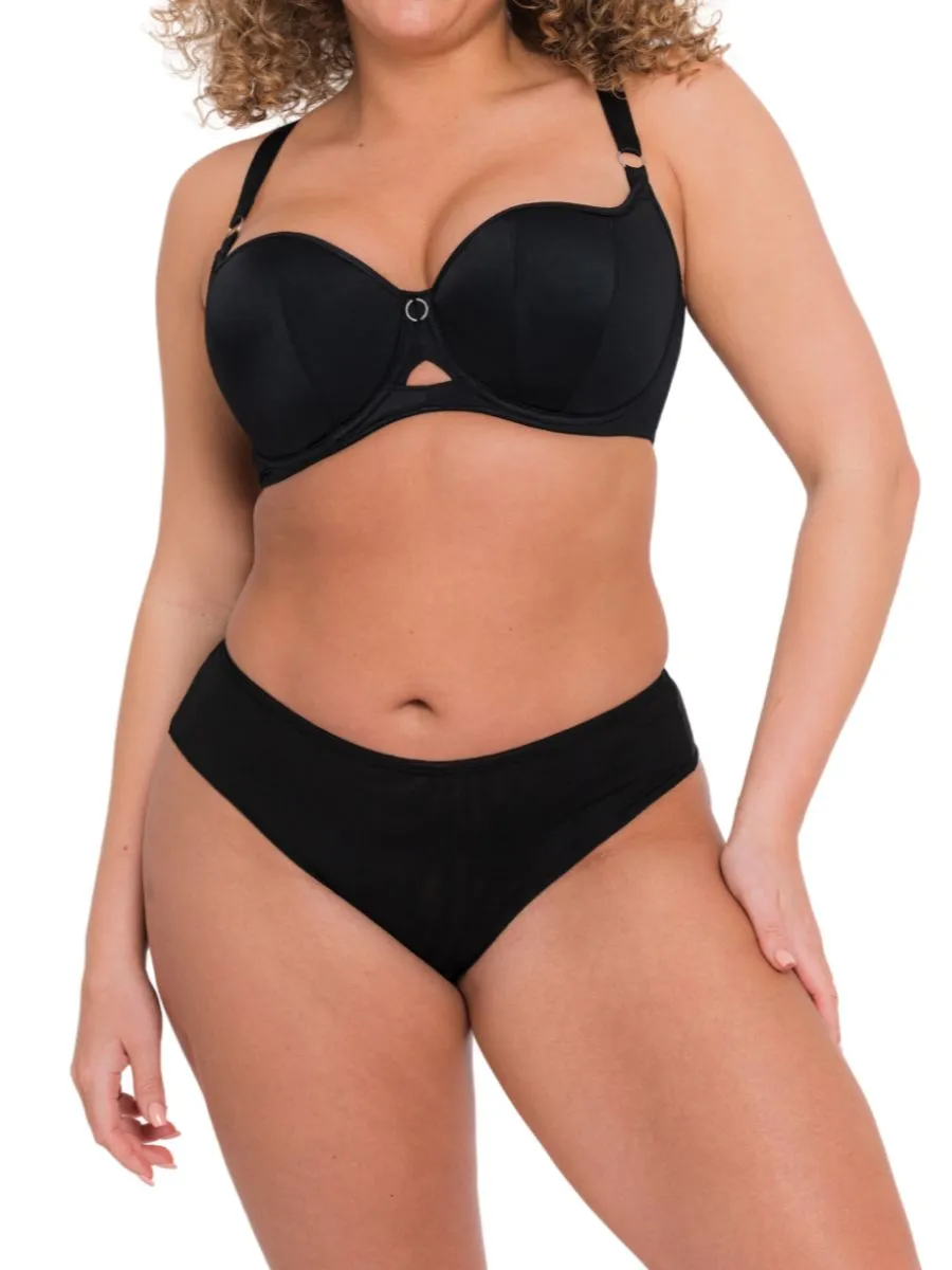 Boost Me Up Balcony Bra - Black