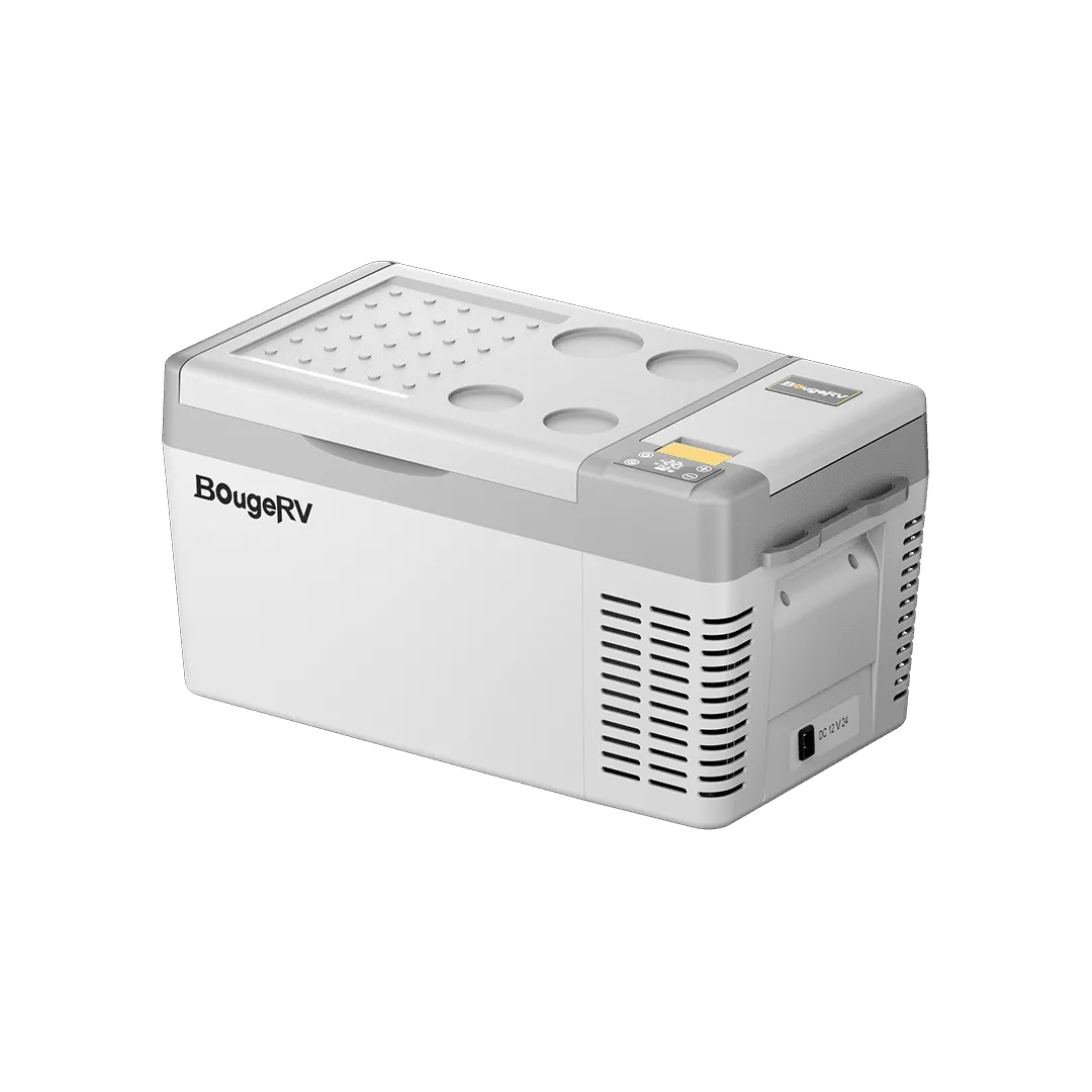 BougeRV CRPRO20 21 Quart 12V Portable Car Fridge Freezer White