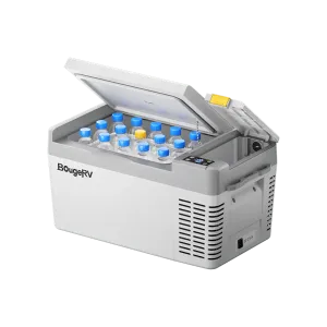 BougeRV CRPRO20 21 Quart 12V Portable Car Fridge Freezer White