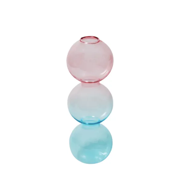 Bubble Shape Glass Vase
