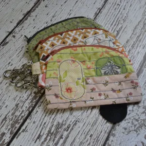 Camper Shaped Coin Purse -Re-Purposed Fabric - Group U - (3)