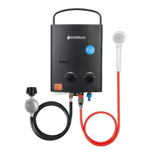 Camplux 1.32 GPM Outdoor Tankless Gas Water Heaters - 5L, Black