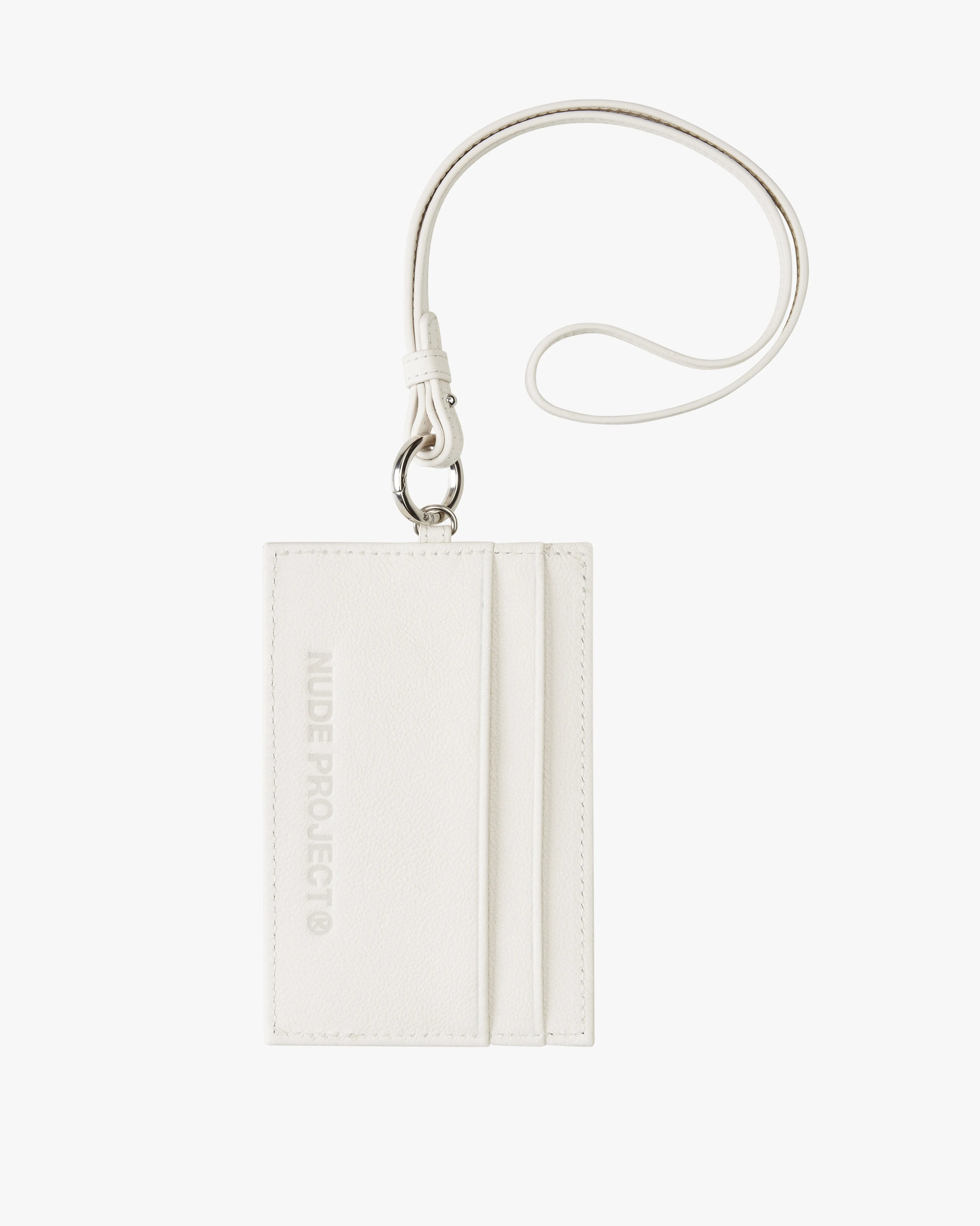 CARDHOLDER LEATHER OFF-WHITE