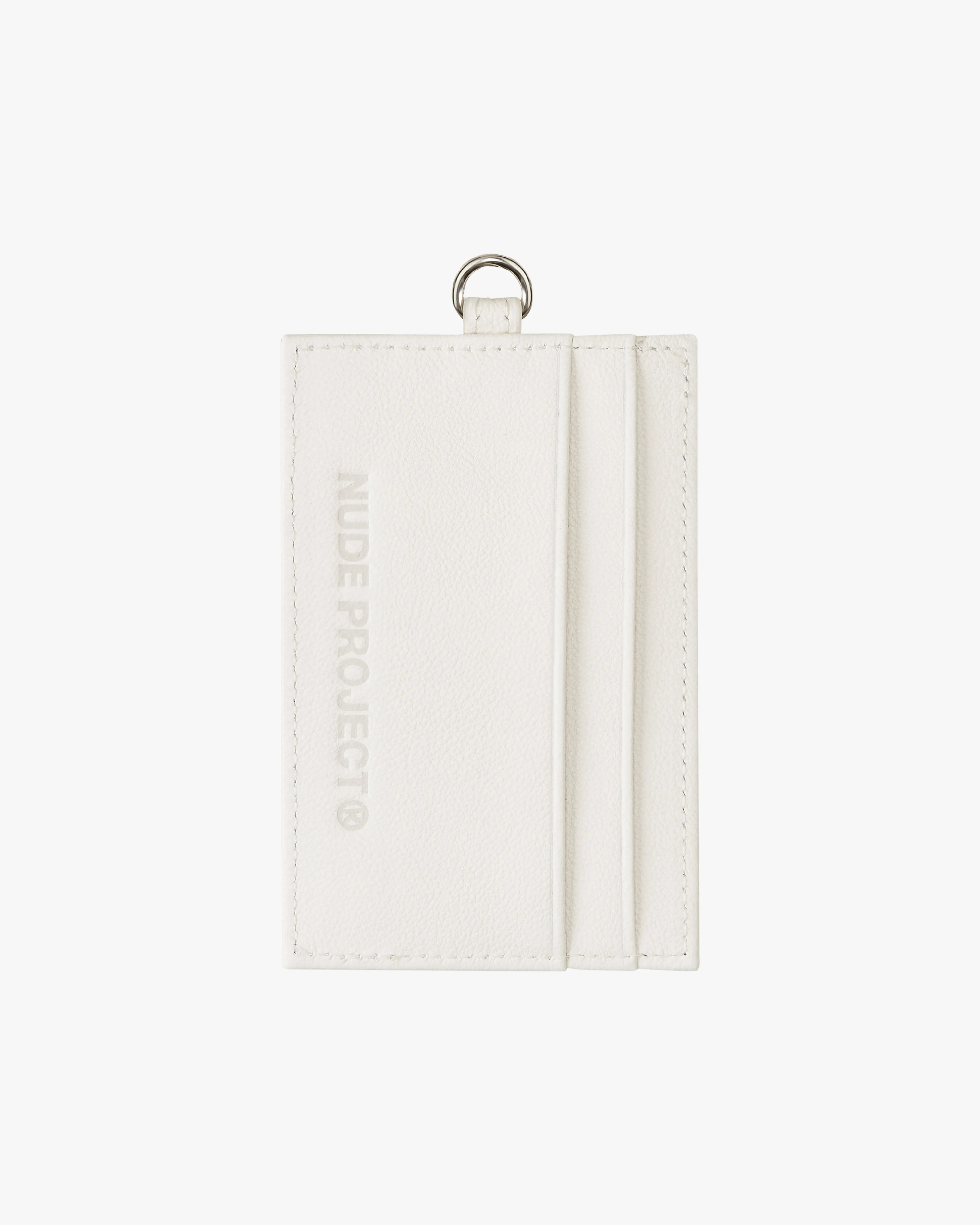 CARDHOLDER LEATHER OFF-WHITE