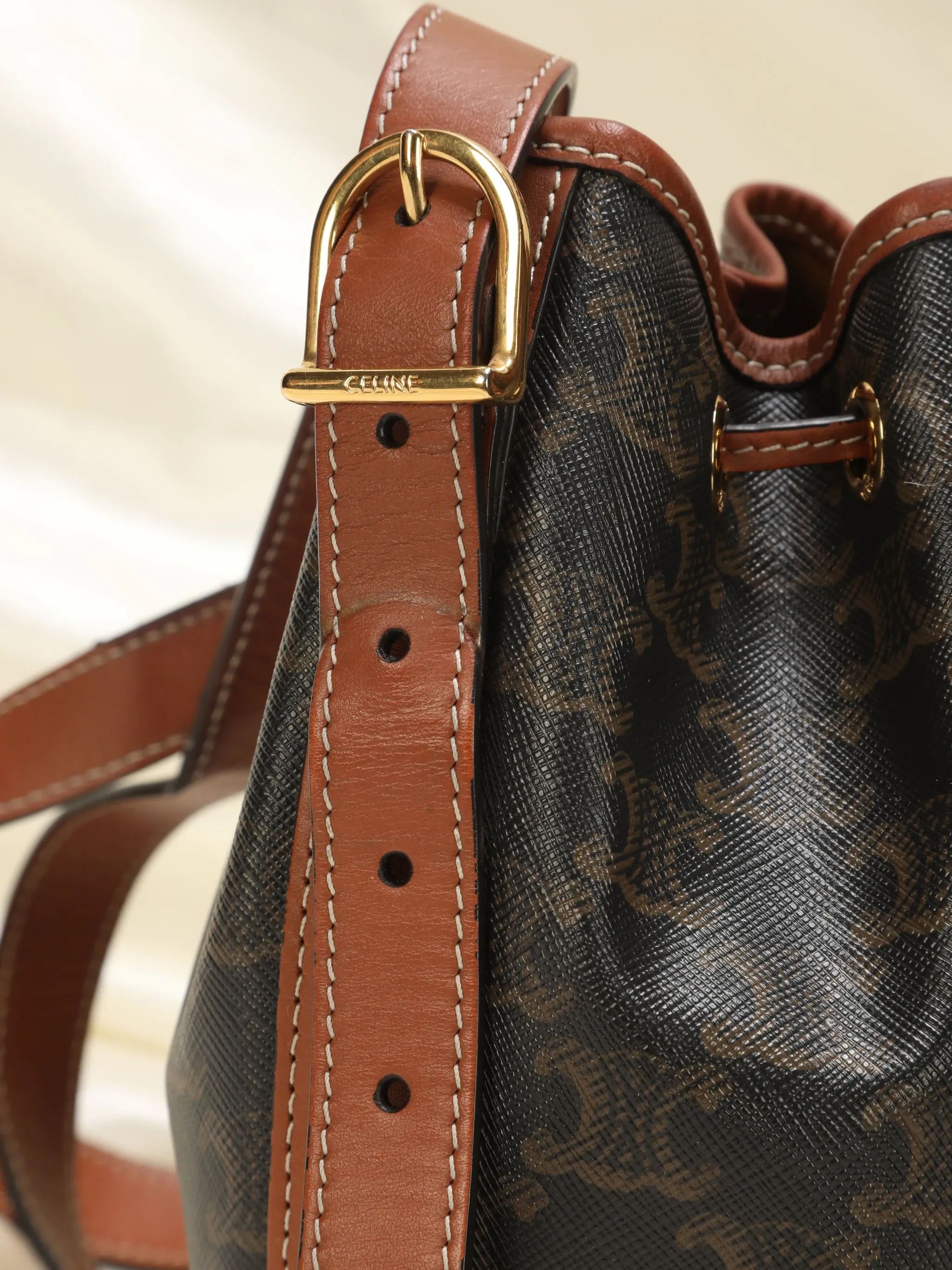 Celine Triomphe Bucket Bag