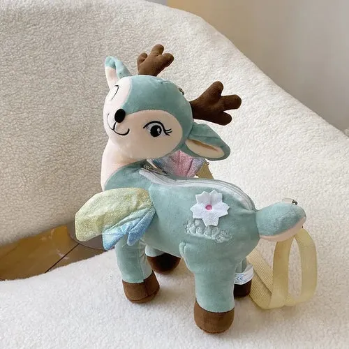 Charming Sika Deer Plush Backpack – Soft, Lightweight, Ideal for Kids!