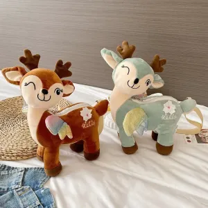 Charming Sika Deer Plush Backpack – Soft, Lightweight, Ideal for Kids!