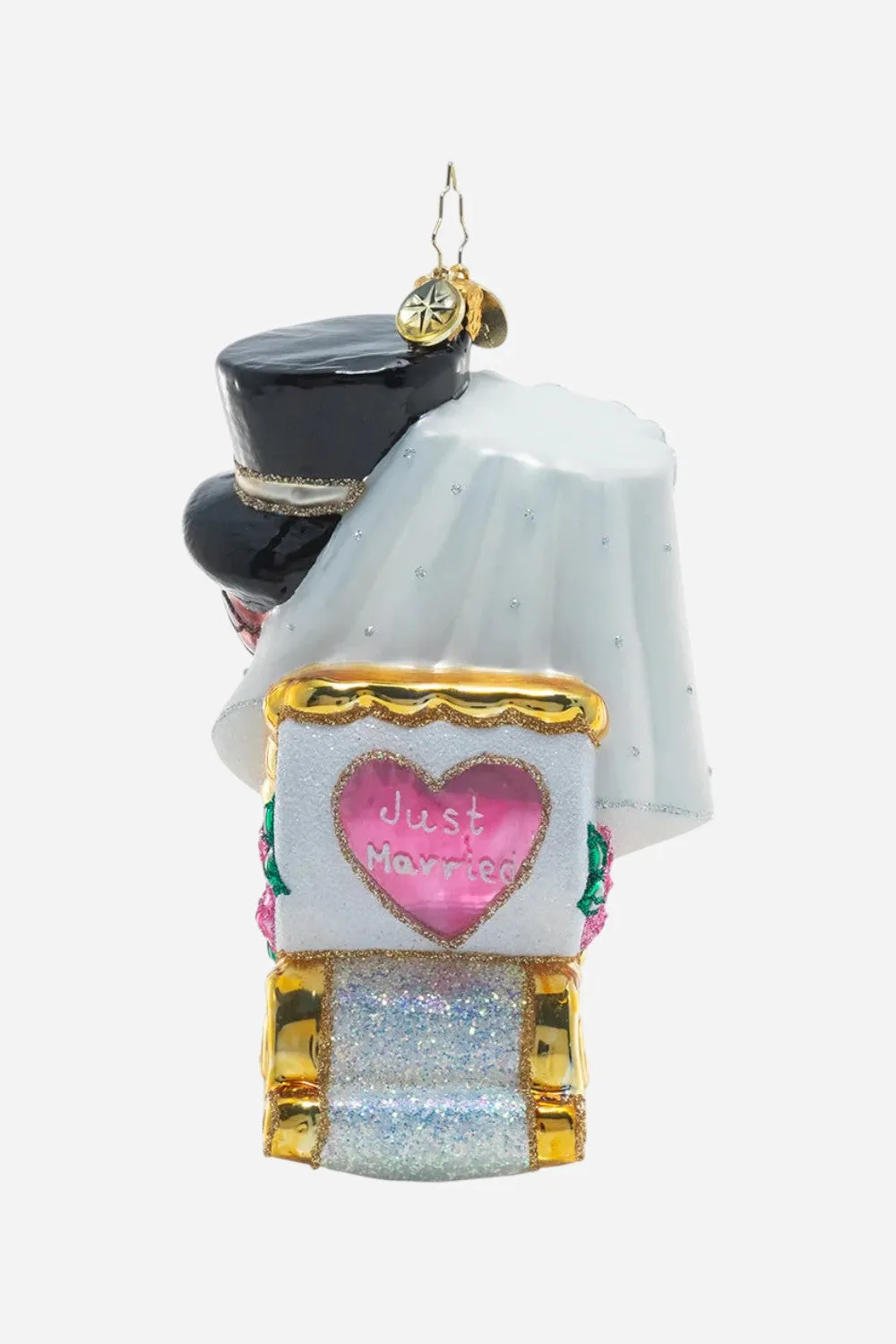 Christopher Radko Just Married Sleigh Ornament