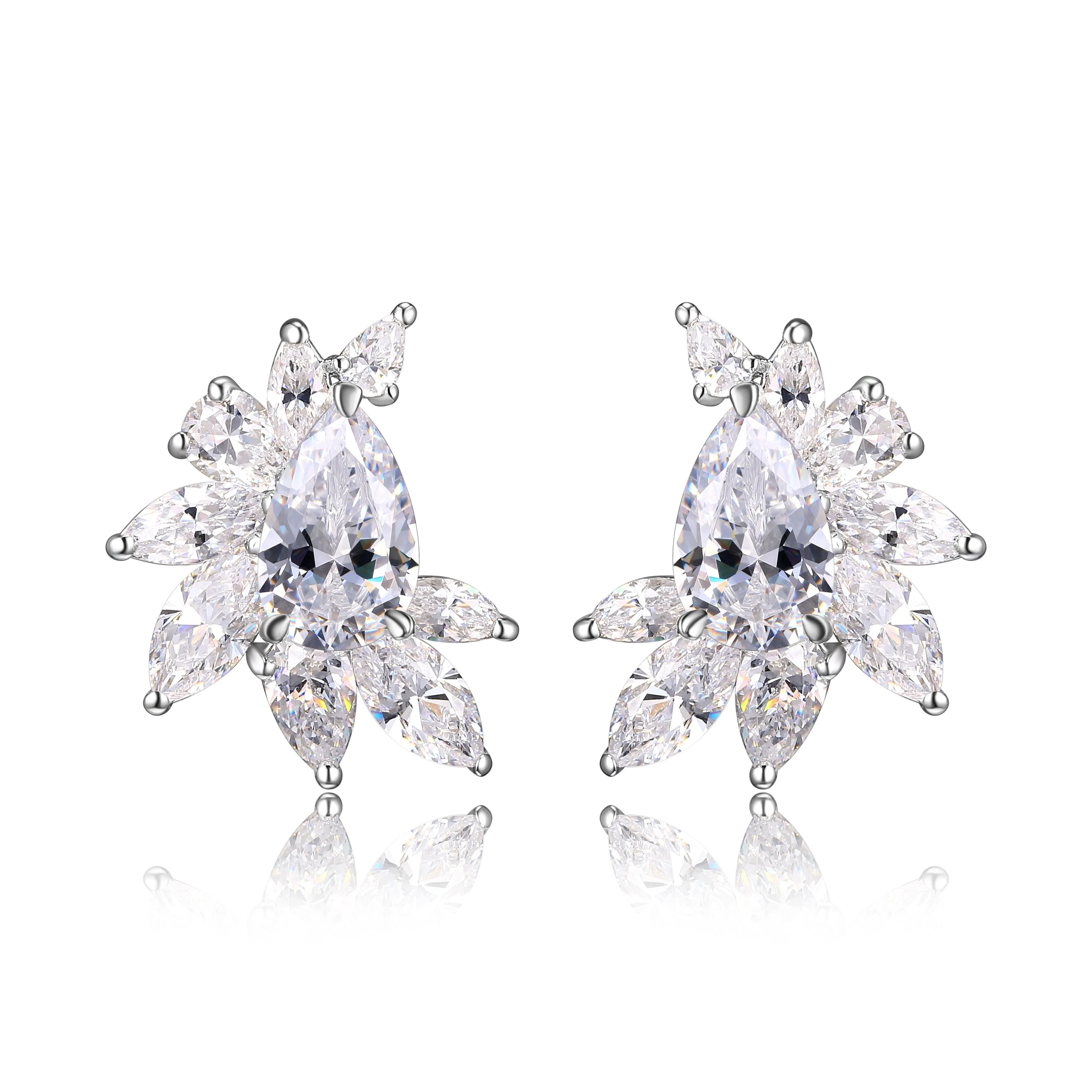 Cluster Pear Earring