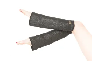 Coated wool legwarmers