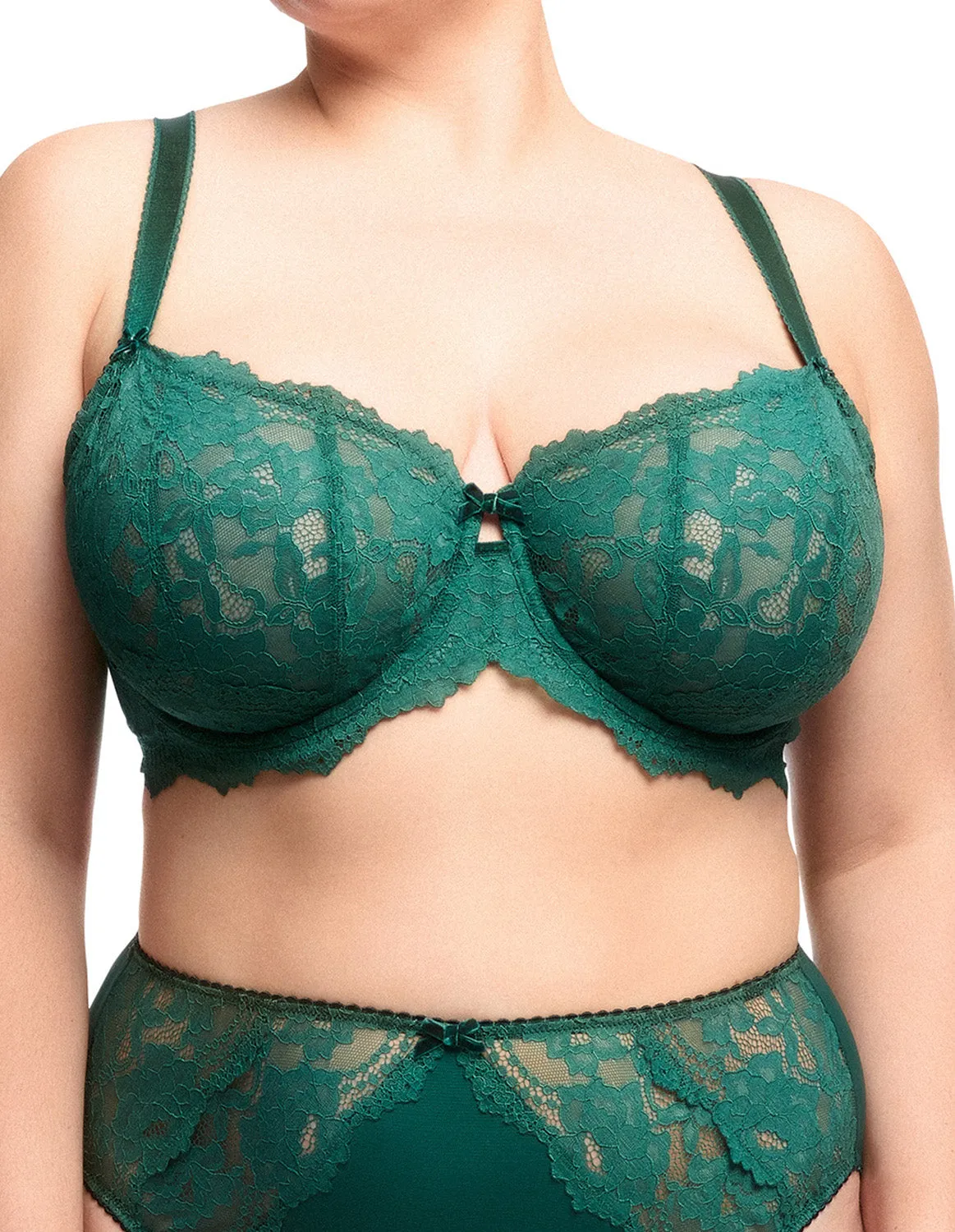 Cora Full Figure Bra - Juniper