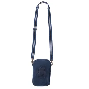 Crossbody Bag - Scarabmotive Suede Navy